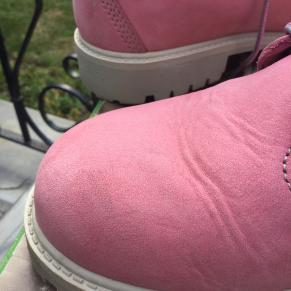 Lt.Pink Timberland Boots Junior Size 6 - Picture 8 of 10